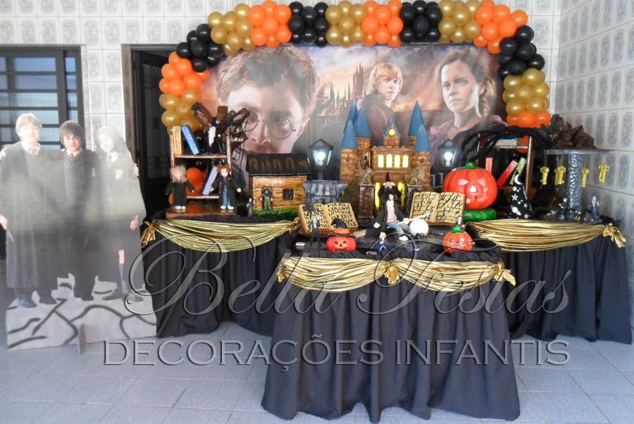 velas flutuantes festa Harry Potter