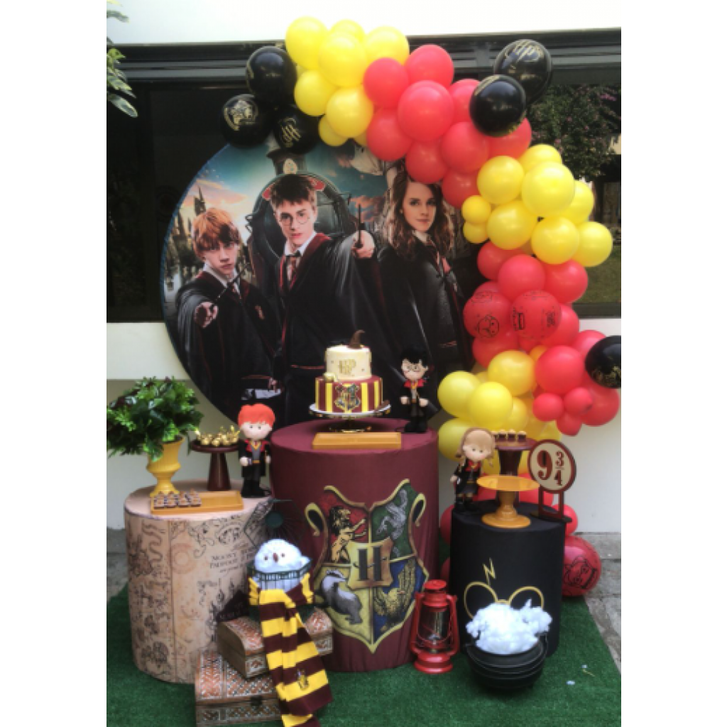 decoração mesa Harry Potter simples