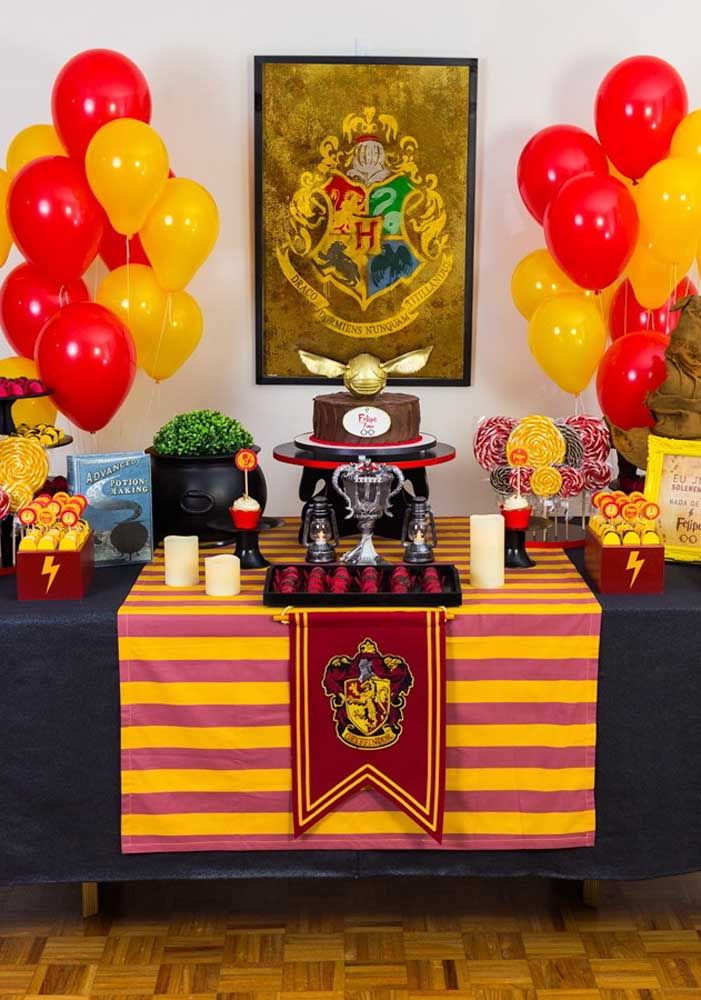 balões tema Harry Potter