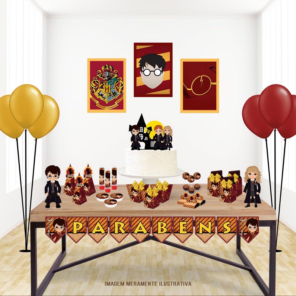 painel decoração Harry Potter