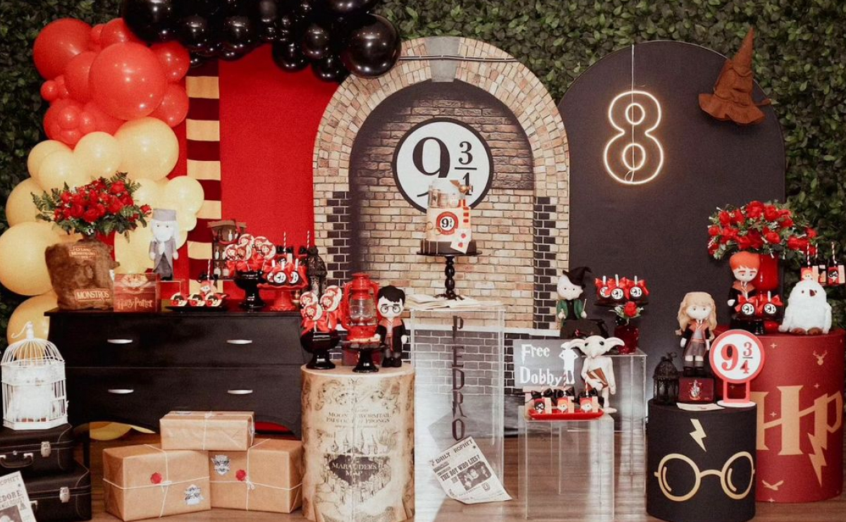 cores casas Hogwarts festa