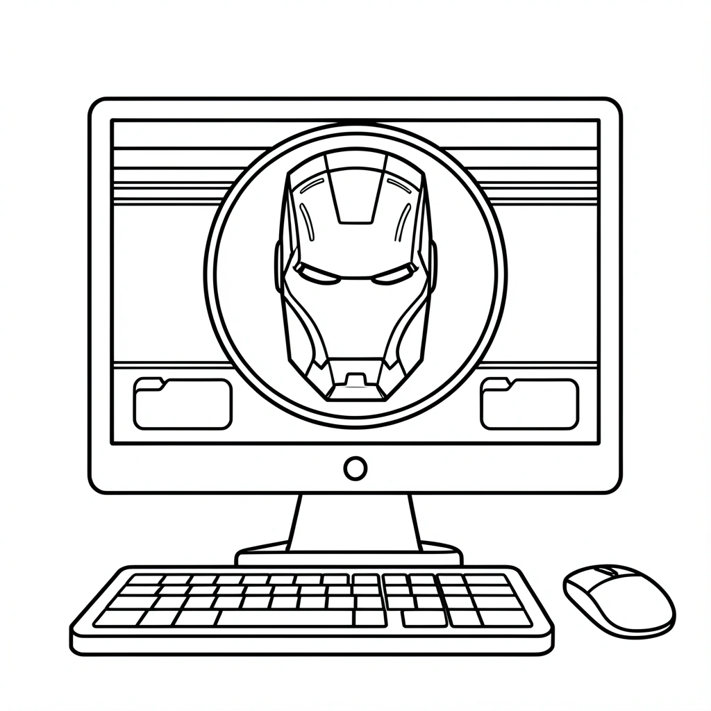 Computador exibindo página de download com arquivos do herói na tela