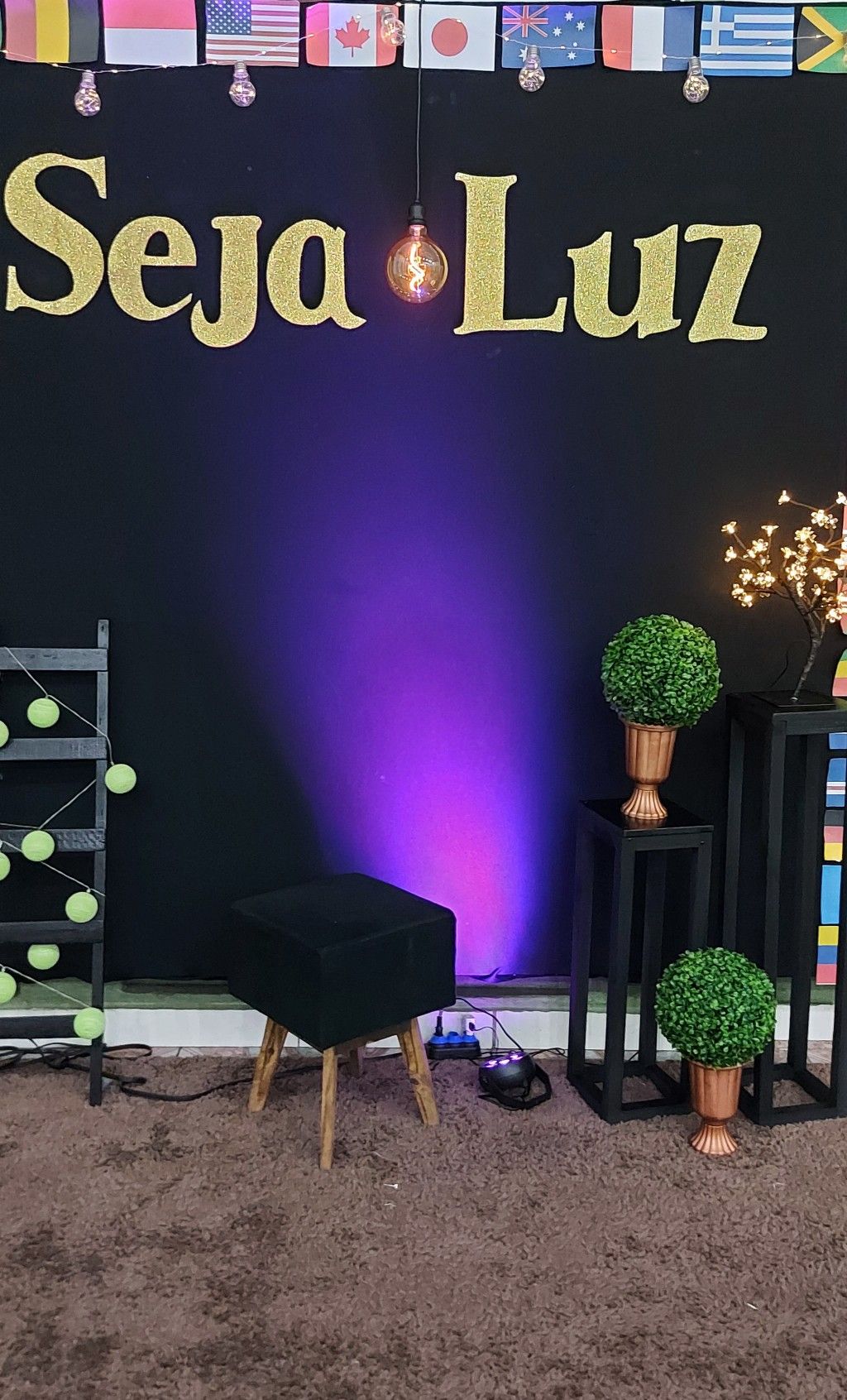 decoração culto jovem minimalista