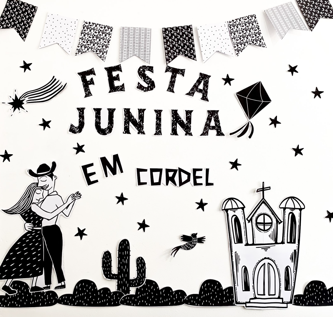 decoração festa junina literatura de cordel