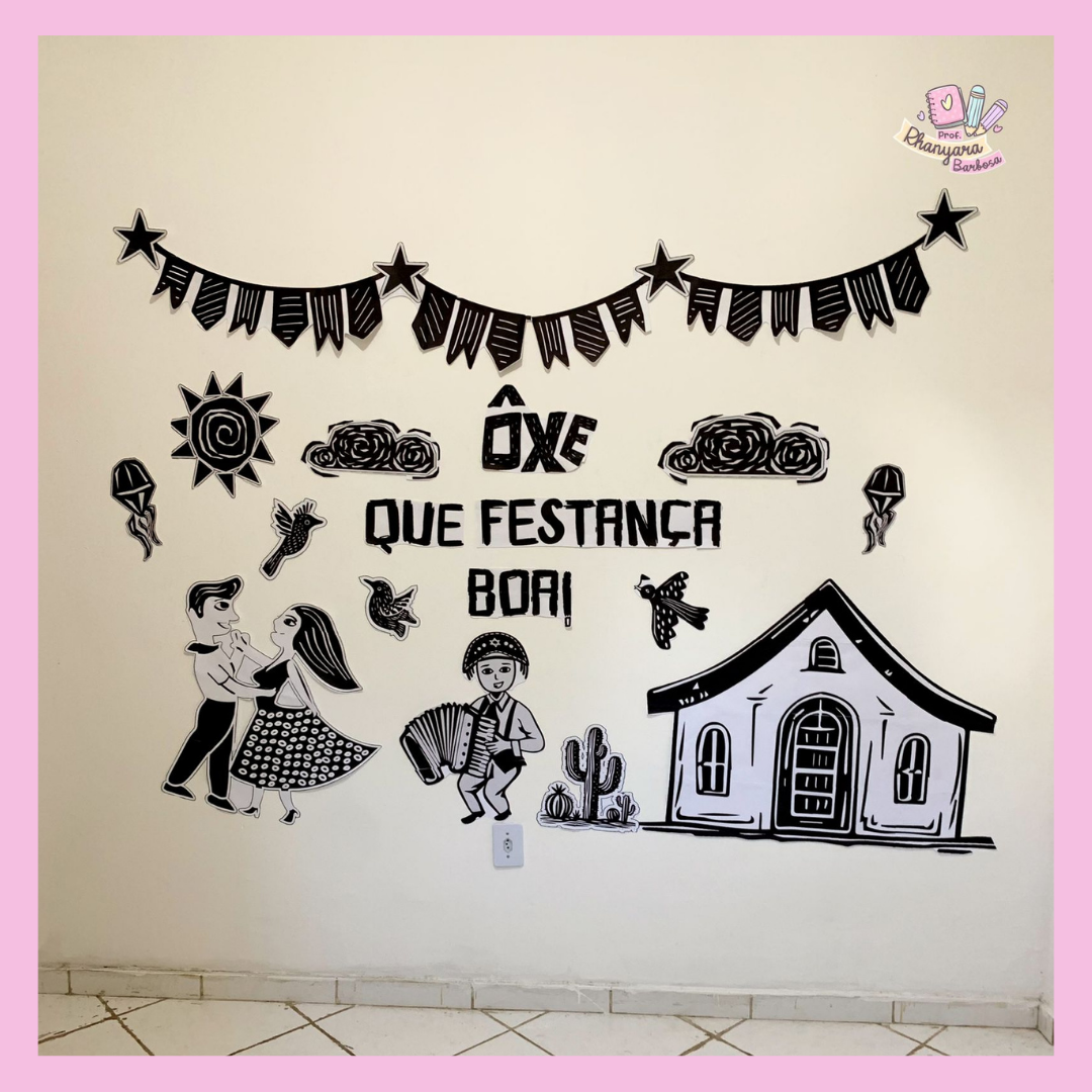 decoração rústica com chita