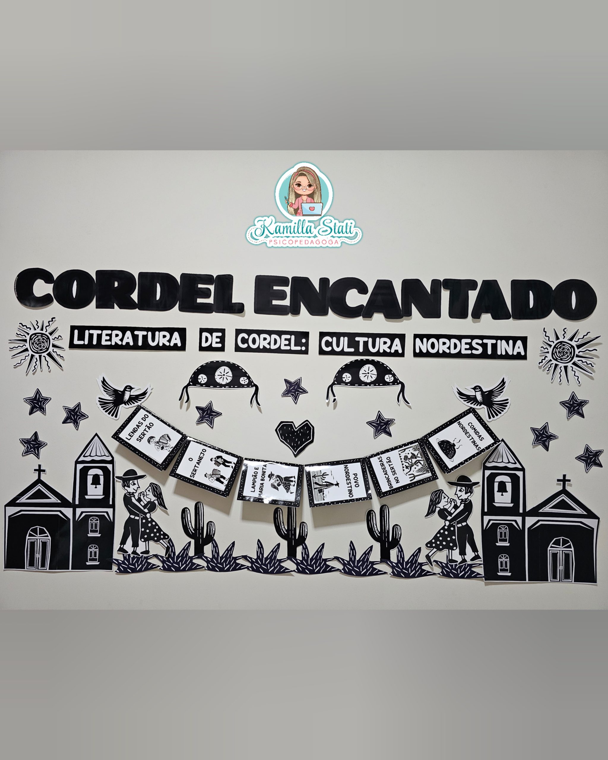 ideias decoração xilogravura