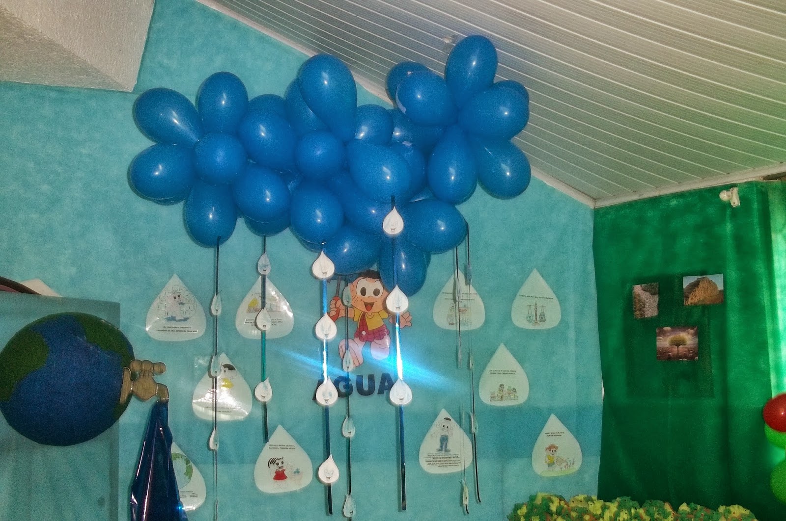 decoração sustentável creche