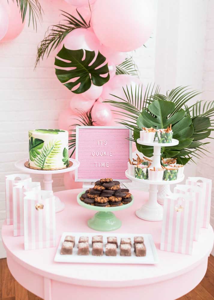 decoração mesa infantil sustentável