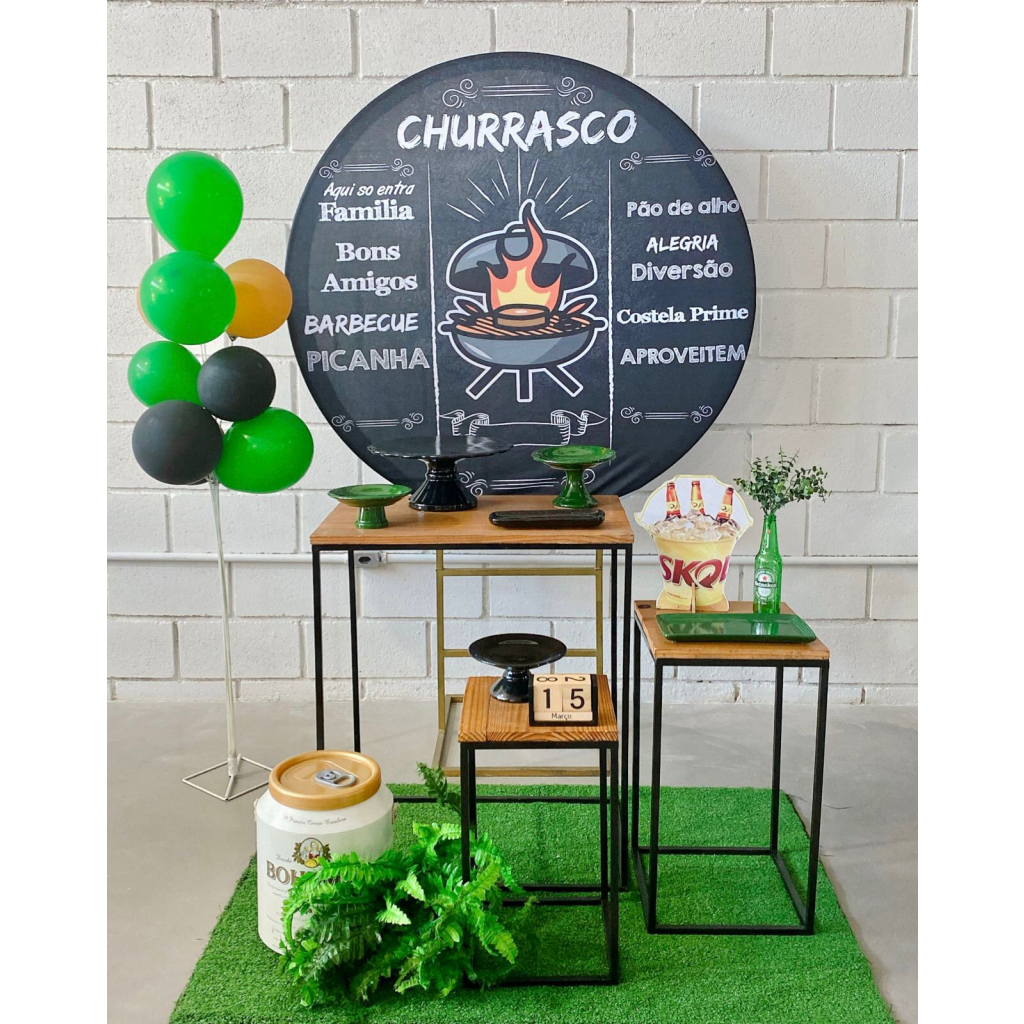 decoração churrasco simples