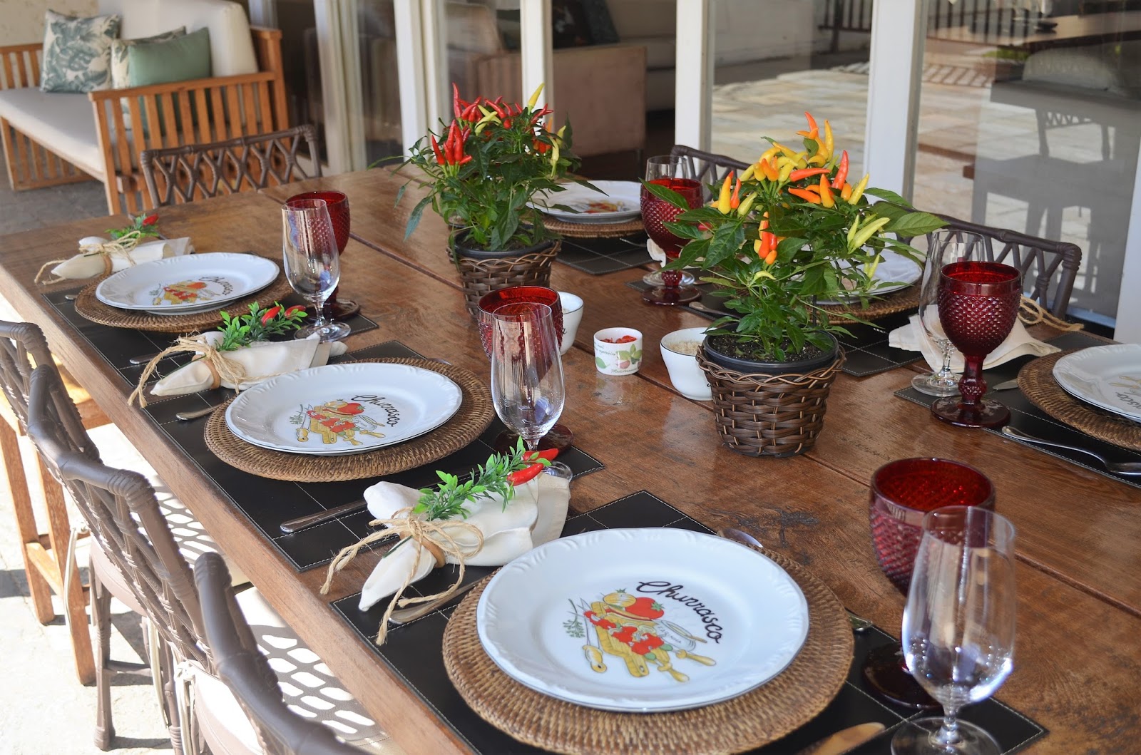 decoração churrasco moderno