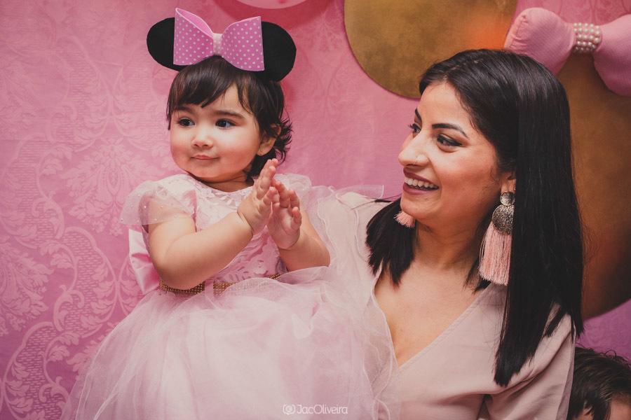 painel minnie rosa 1 ano