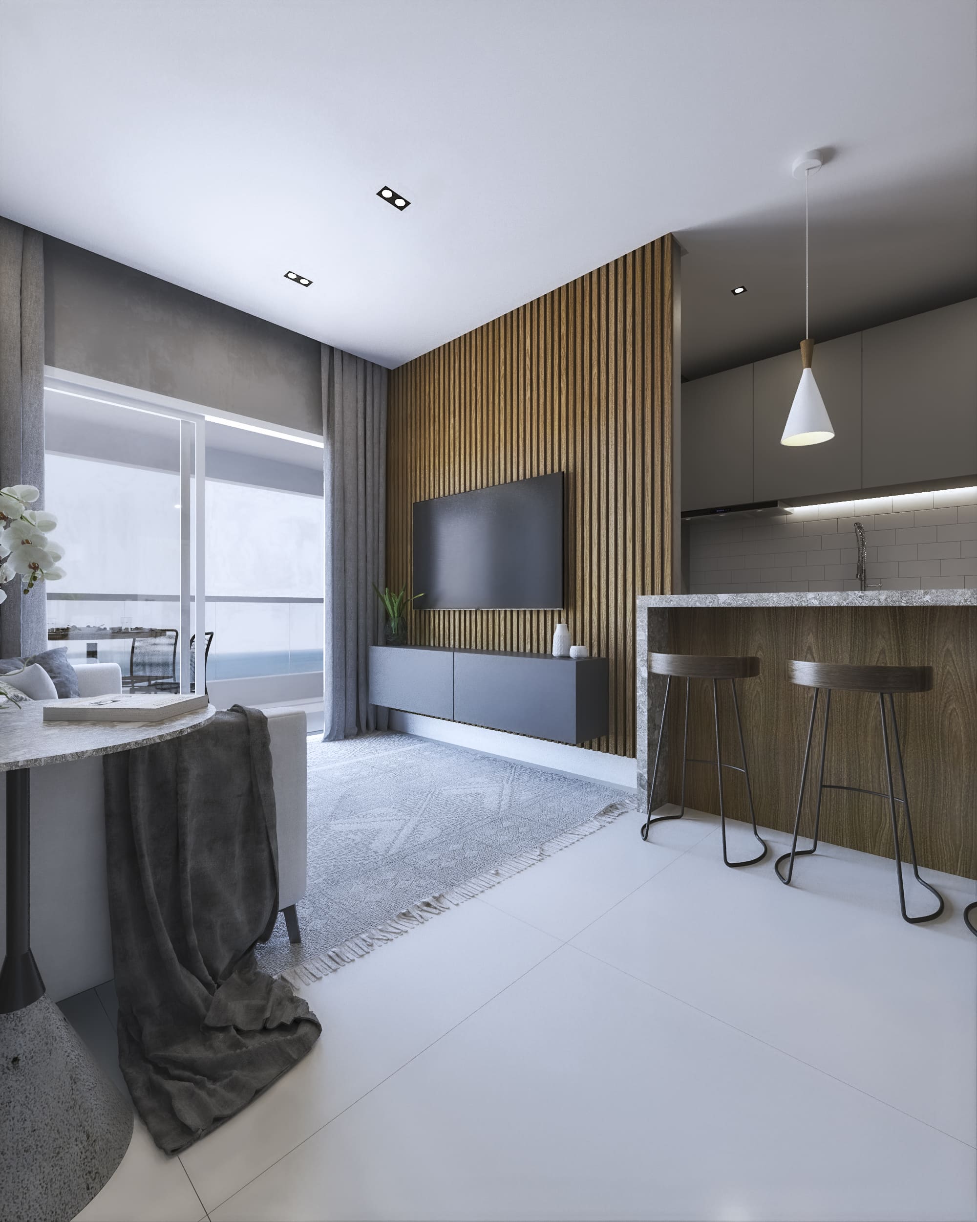 como decorar apartamento pequeno moderno