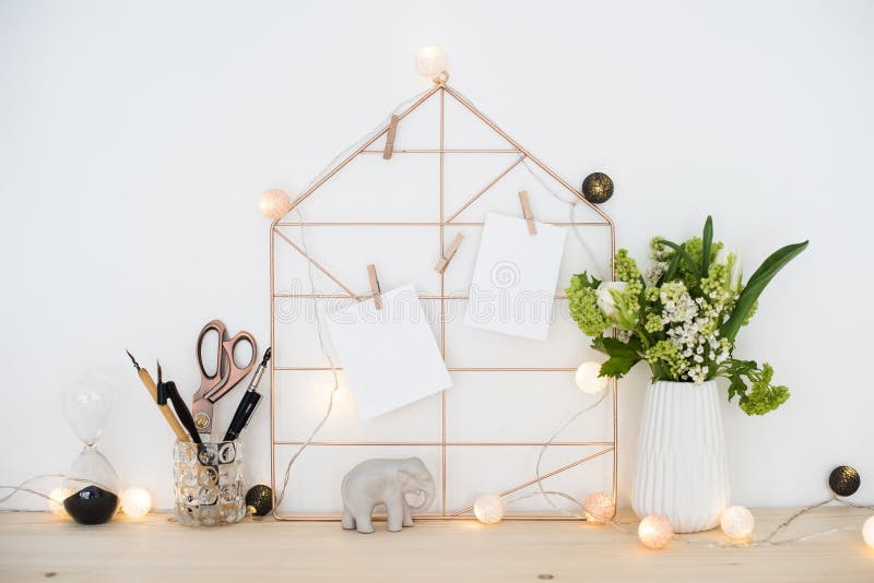 decoração escritório pequeno feminino