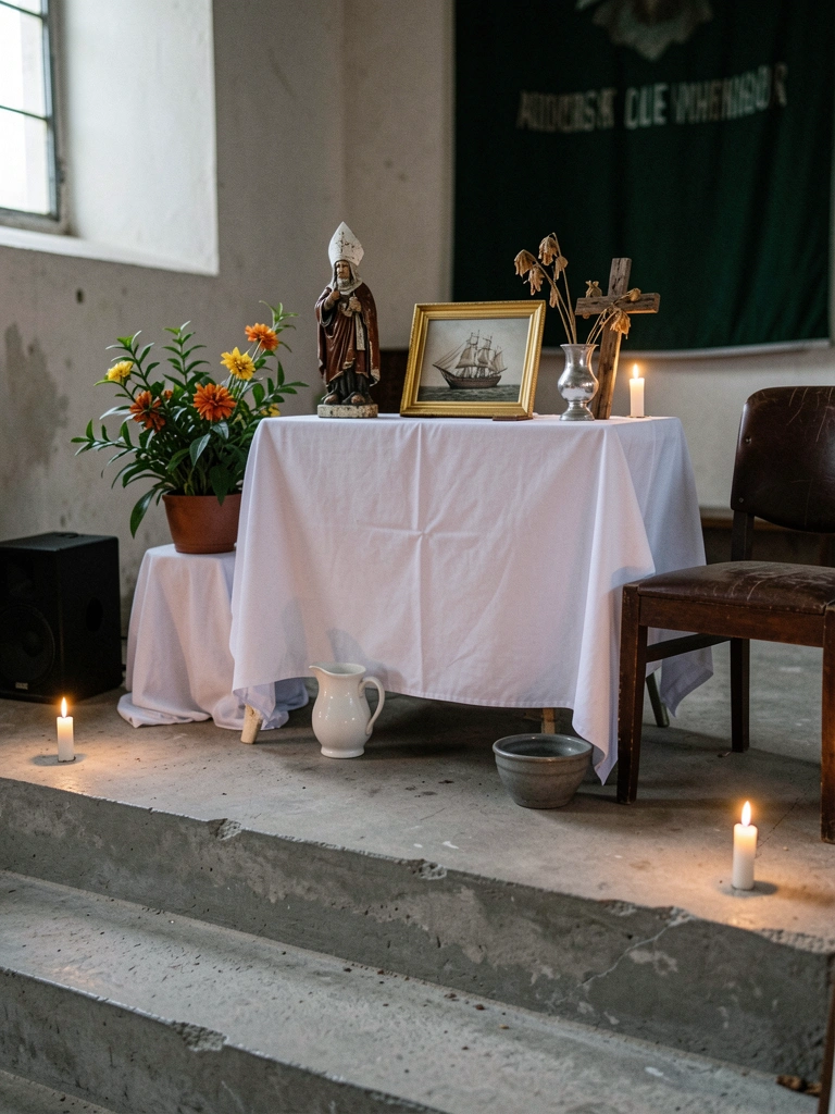 Velas acesas próximas a uma janela com luz natural suave