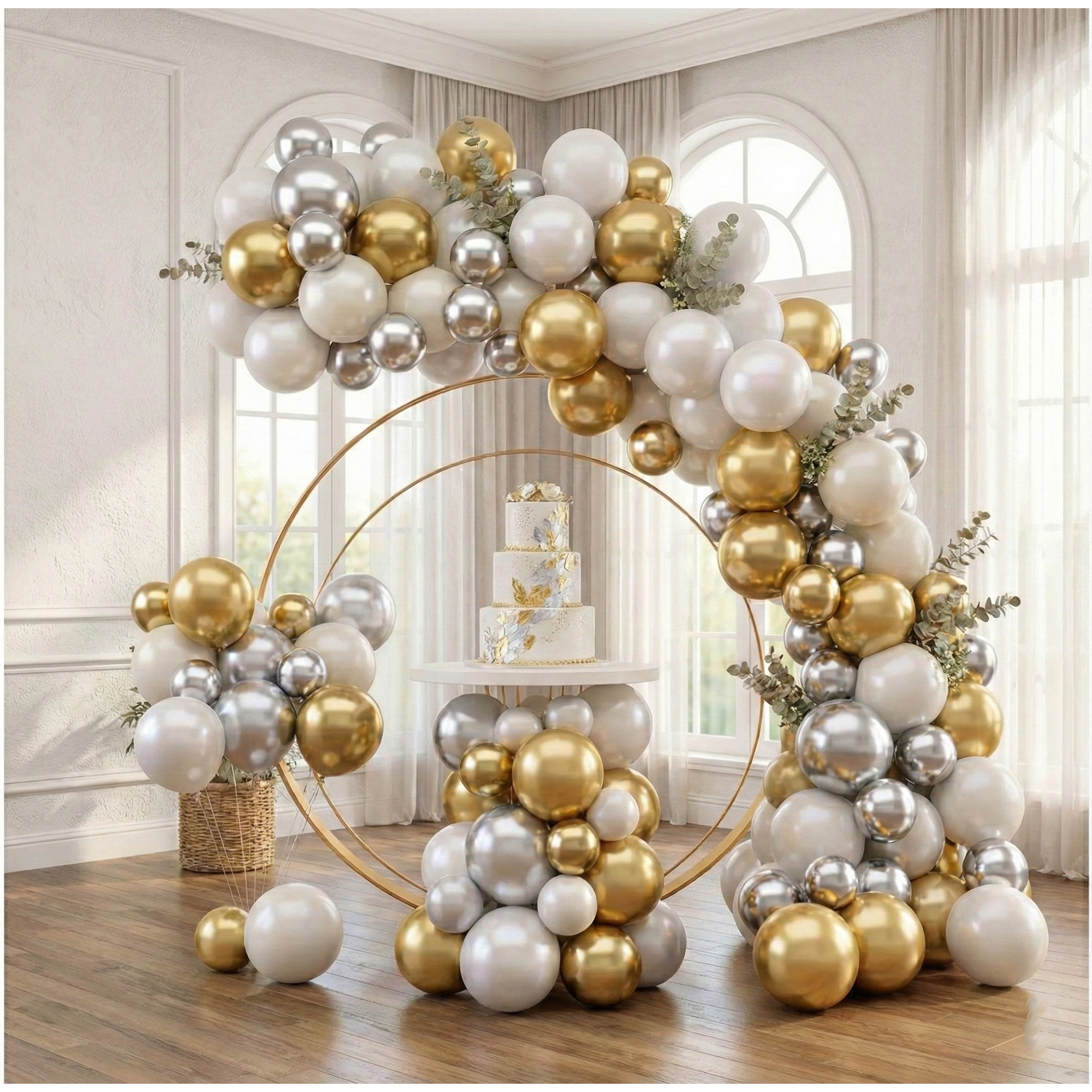 combinação de cores prata e dourado em interiores