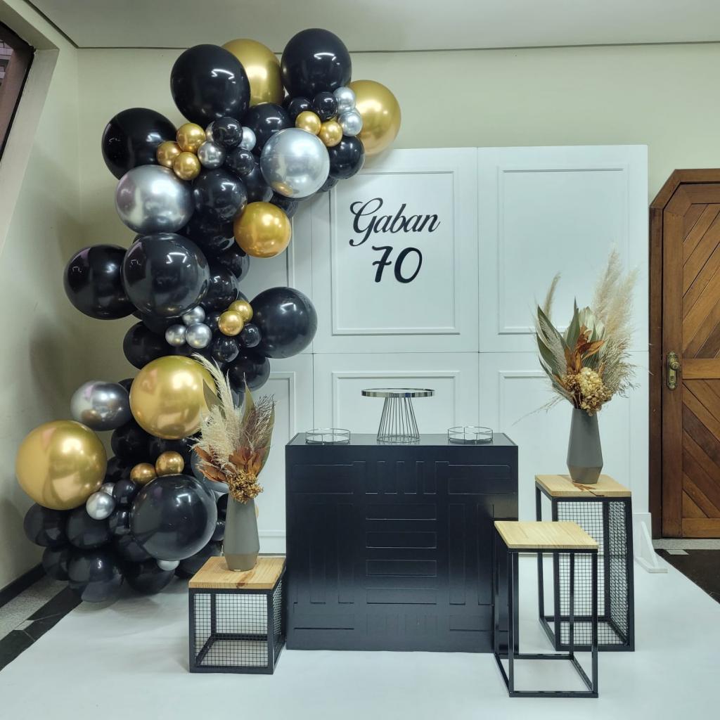 estilo moderno com prata e dourado