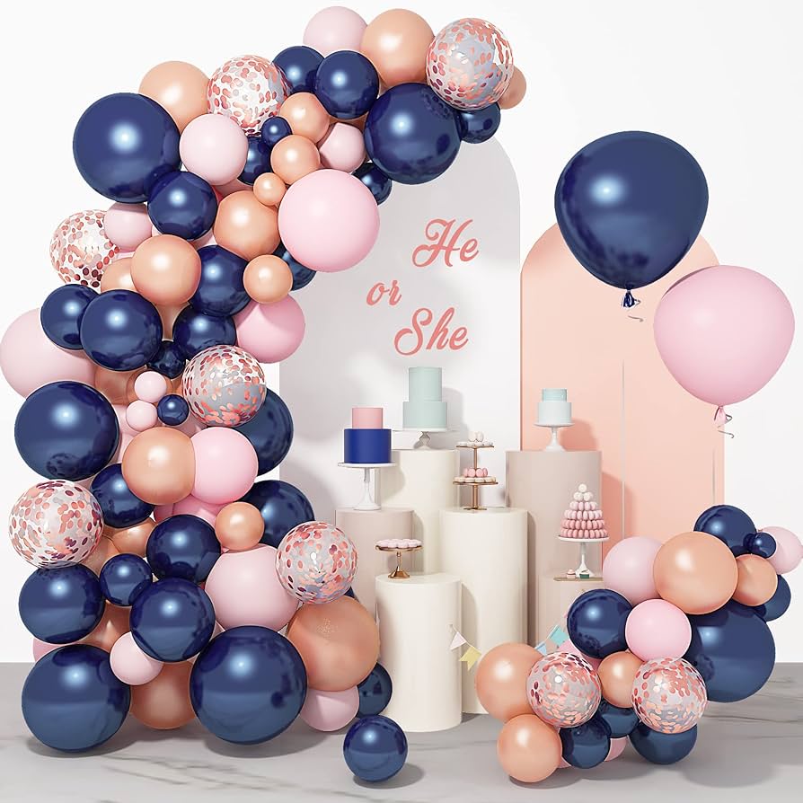 decoração aniversário infantil rosa e azul