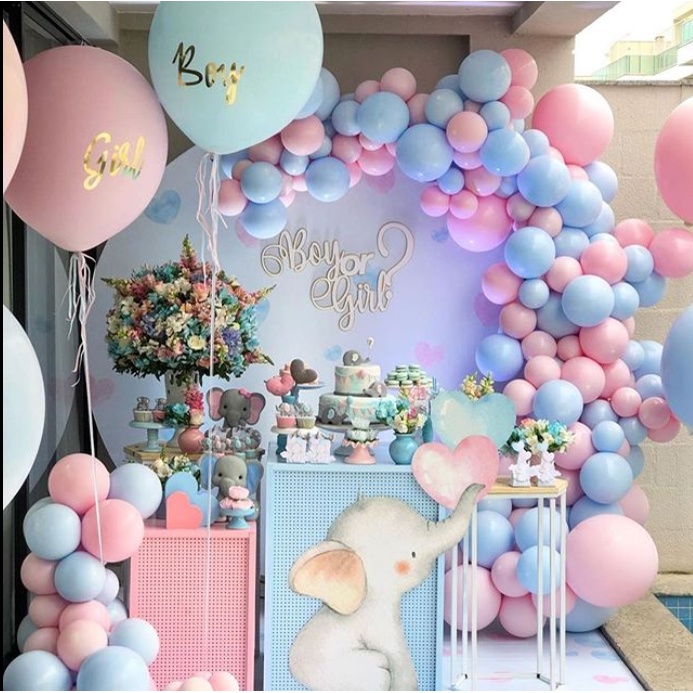 decoração festa adulta rosa e azul