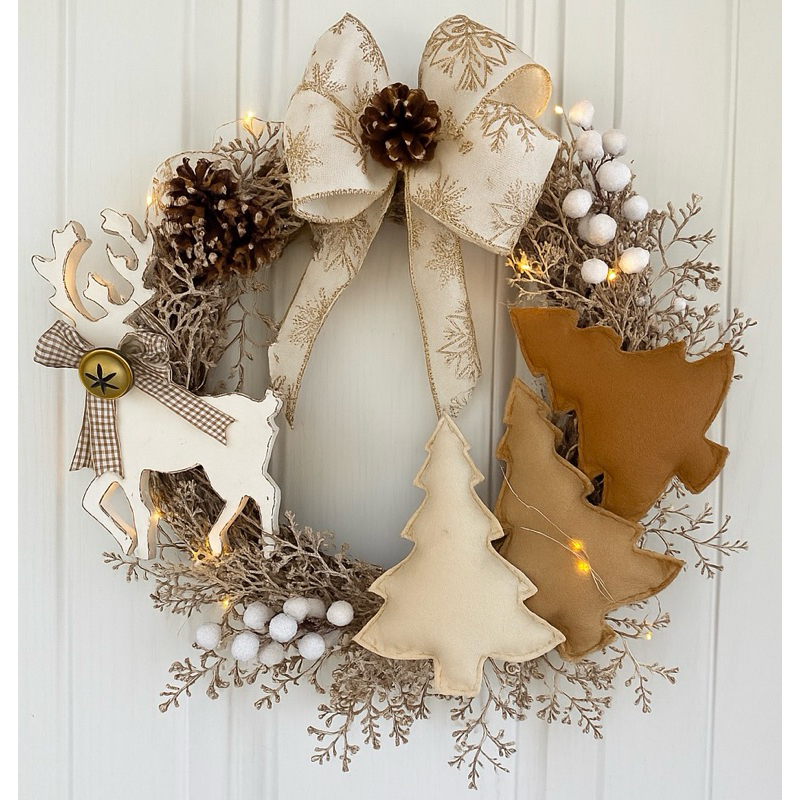 decoração de natal com madeira