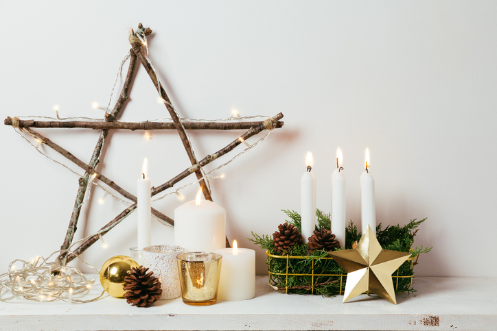 decoração de natal com madeira