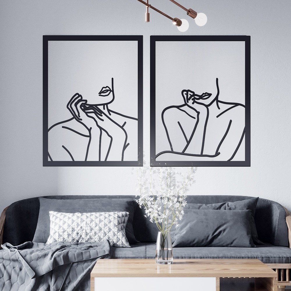 decoração com preto e cinza