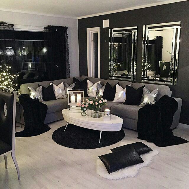 iluminação para sala cinza