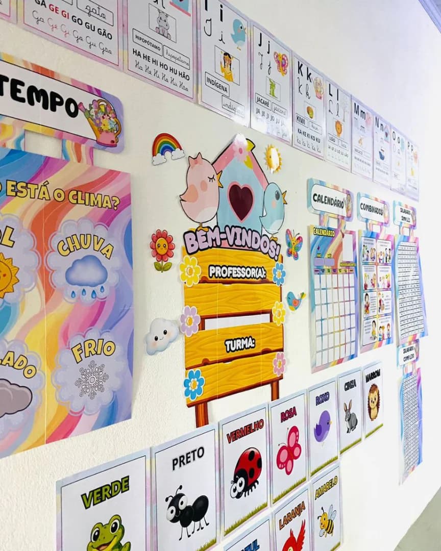 como decorar sala de aula tema jardim