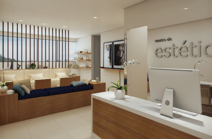estética facial decoração sala