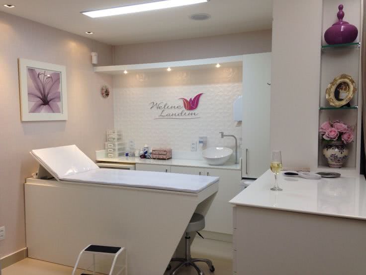 decoração clínica de estética moderna