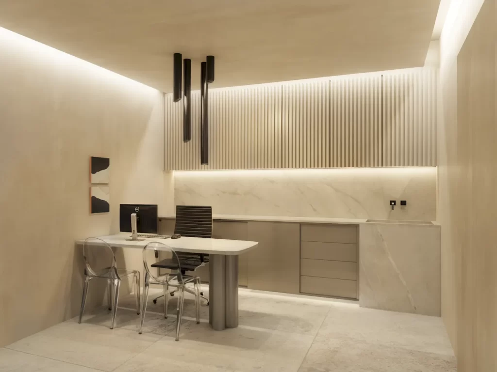 decoração minimalista clínica