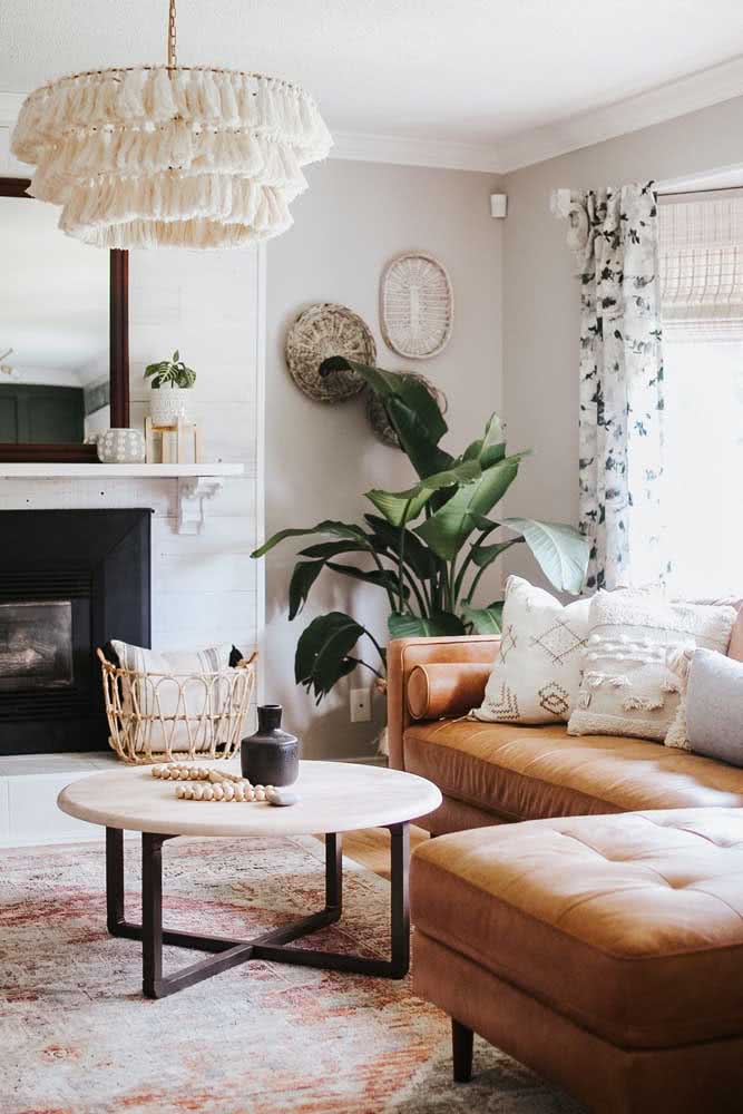 estilo boho para espaços reduzidos