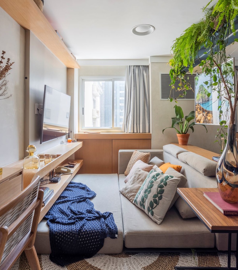 decoração sala pequena apartamento simples