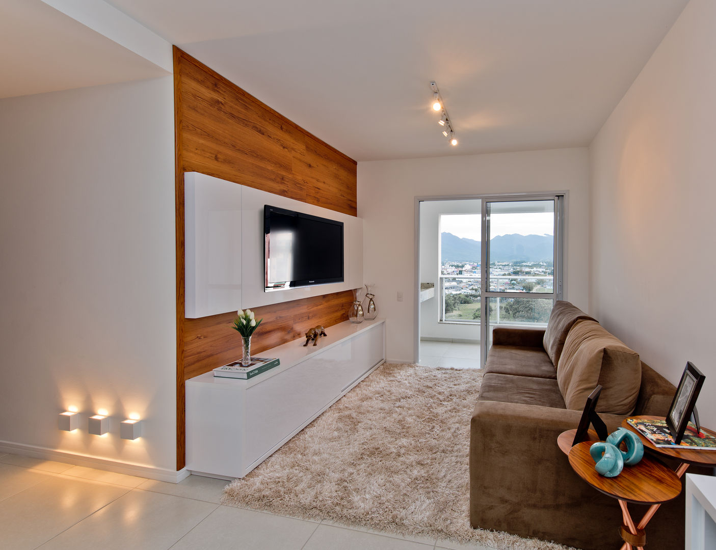decoração sala pequena apartamento simples