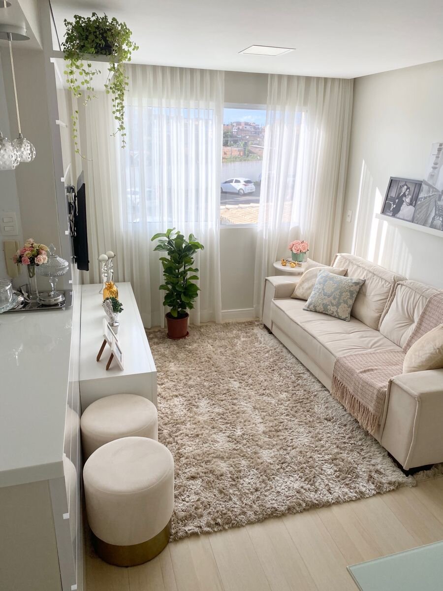 cores para sala pequena apartamento