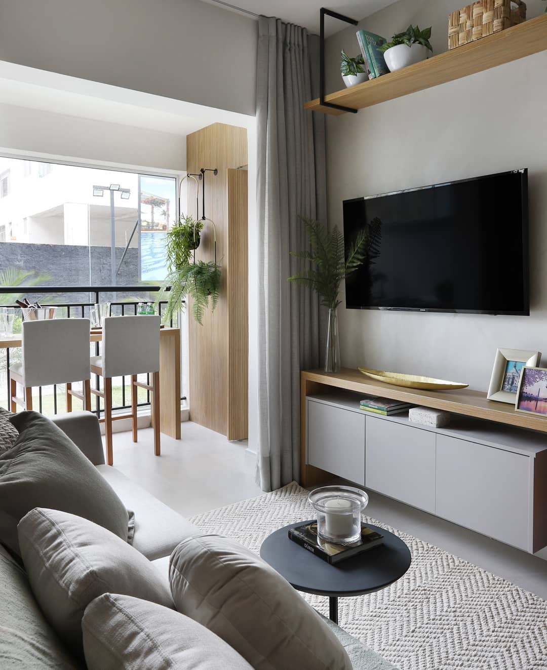 sala de estar pequena apartamento