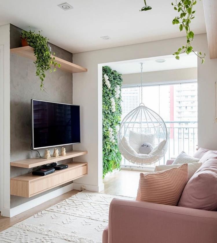 apartamento pequeno decoração sala