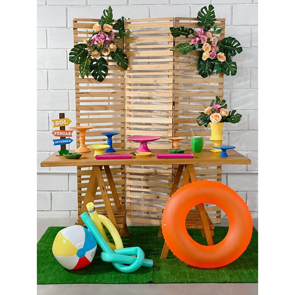decoração verão festa piscina
