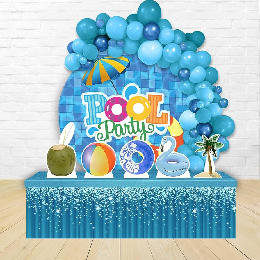 como decorar festa na piscina com pouco dinheiro
