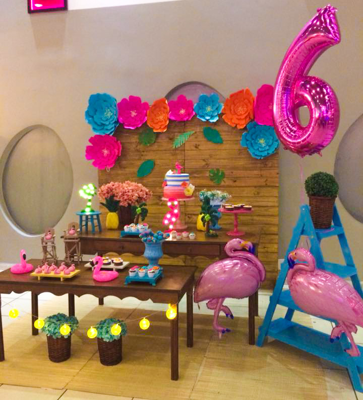 decoração verão festa piscina