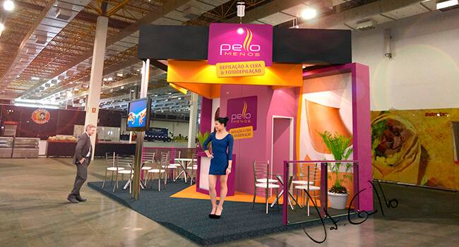 aluguel stand feira barato