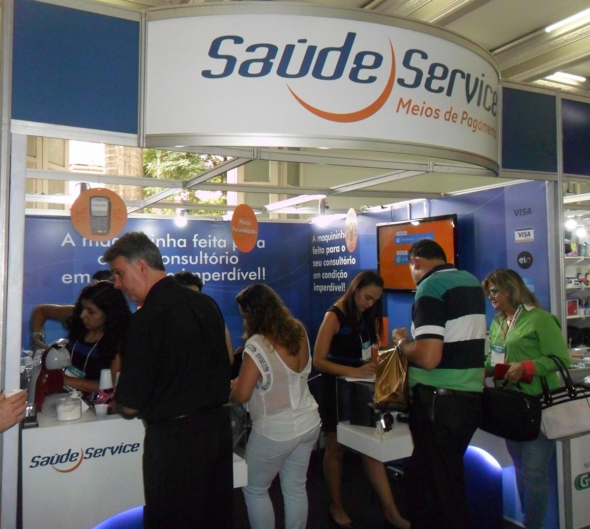 iluminação para estande de eventos