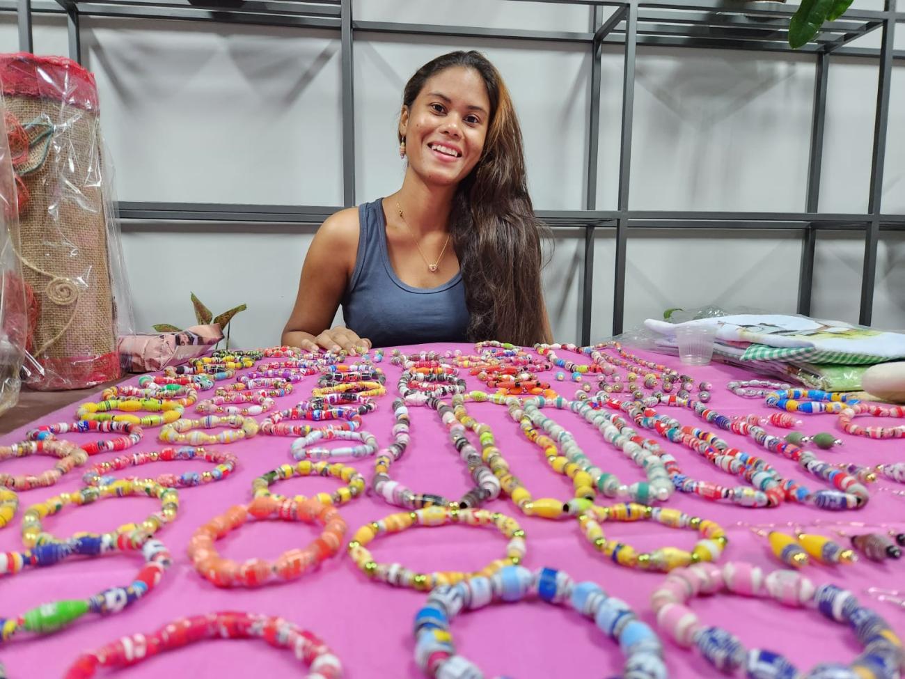 banner reciclado feira