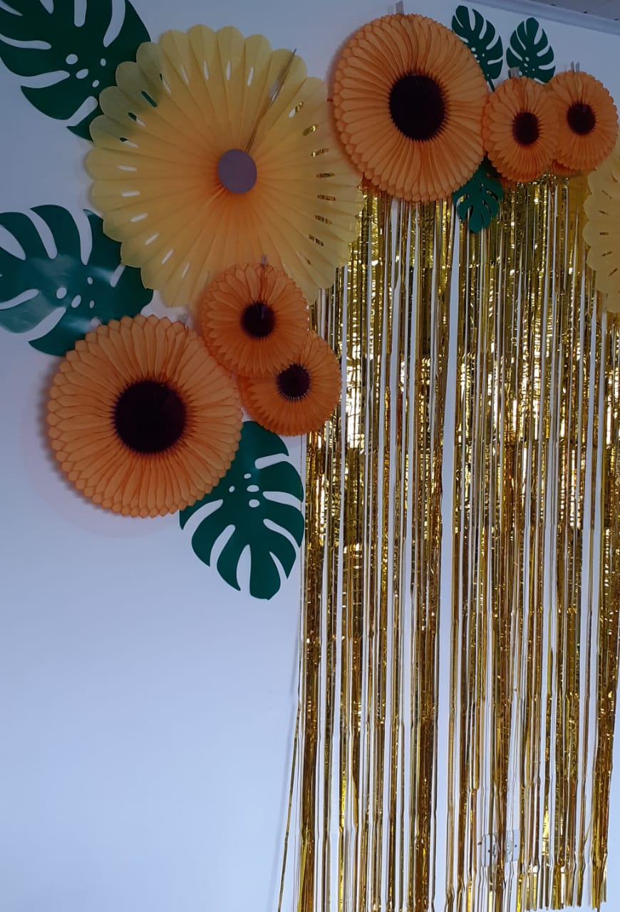 decoração girassol festa infantil