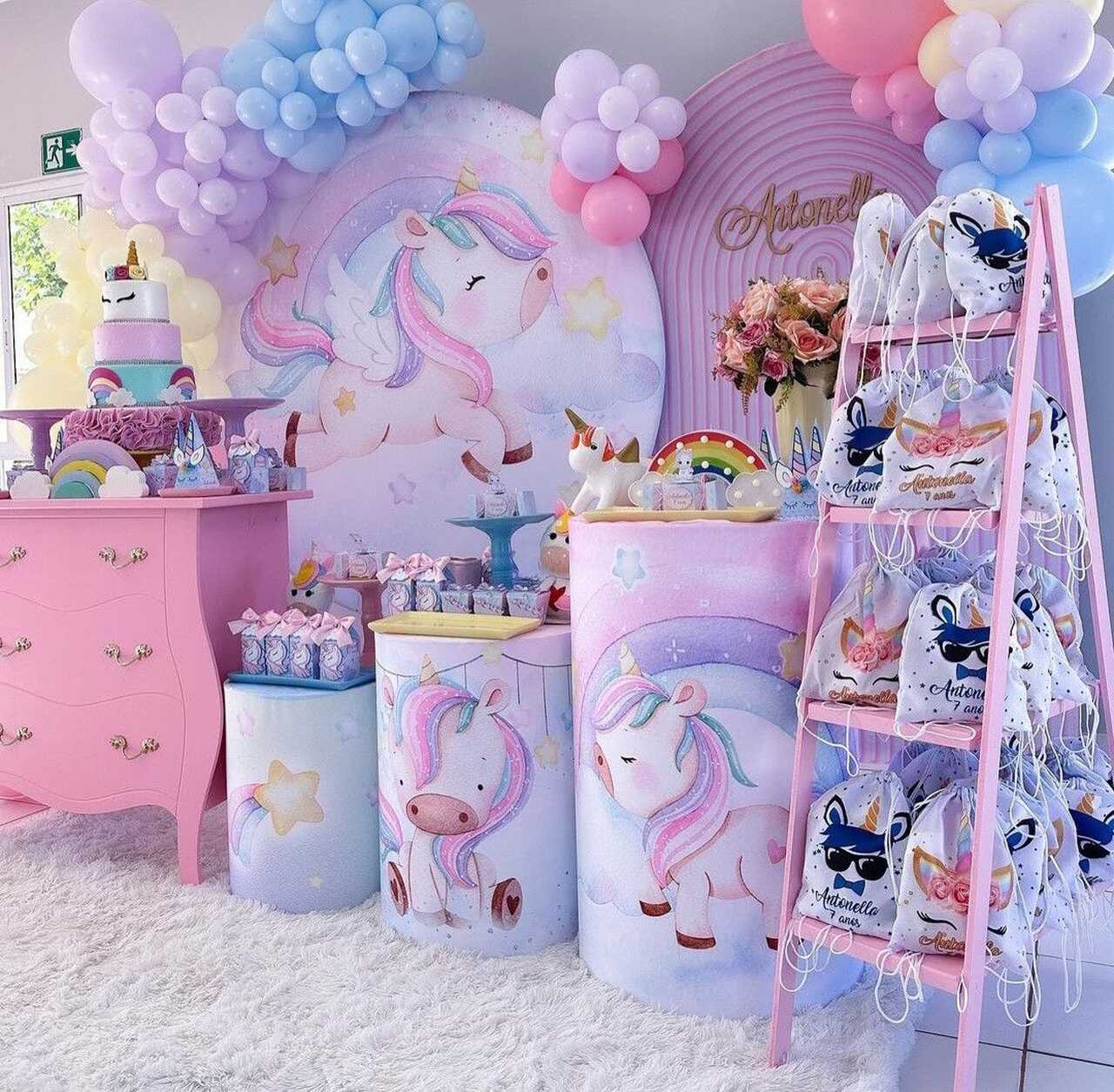 decoração unicórnio para menina