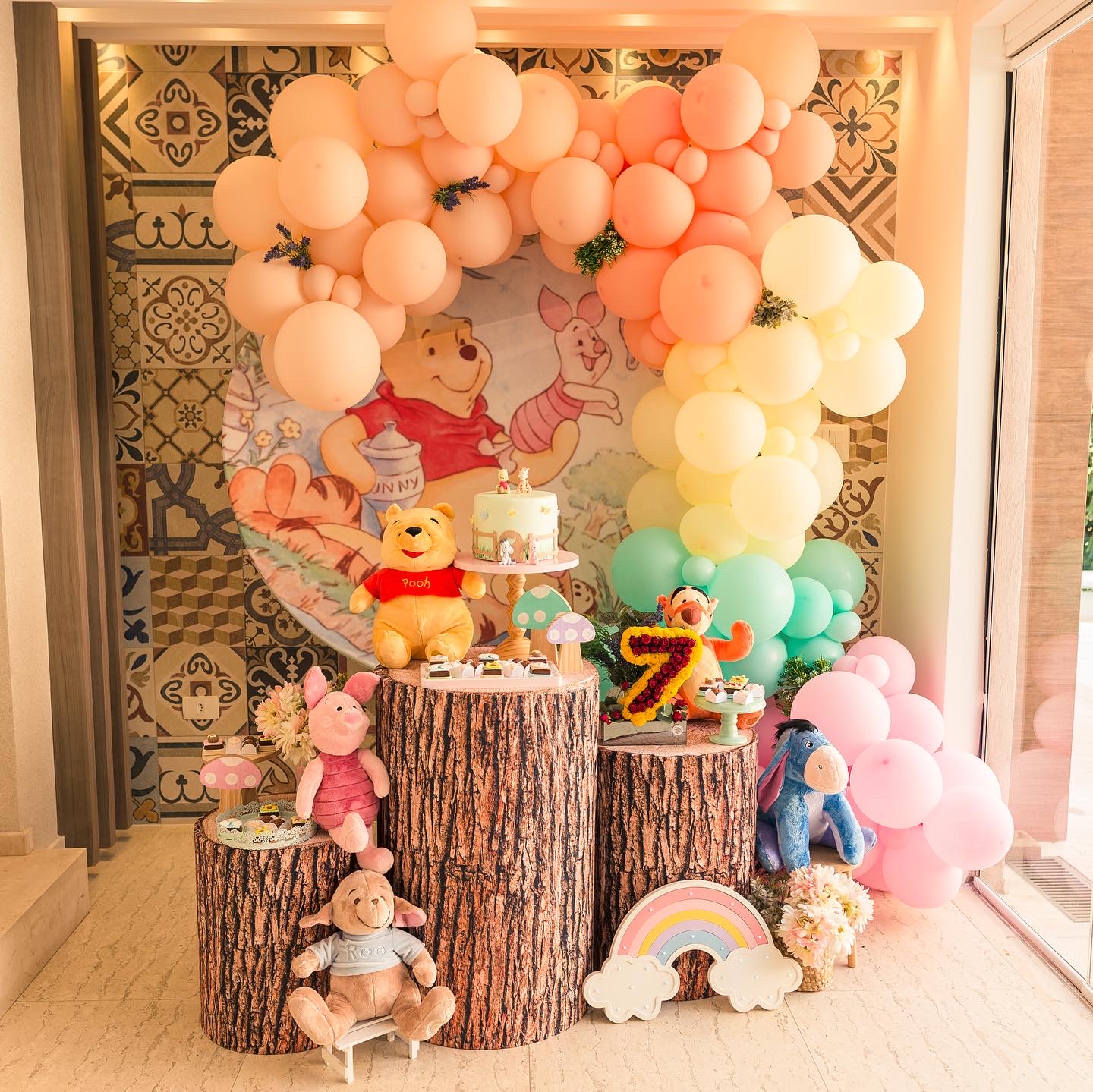 docinhos tema ursinho pooh mesversário