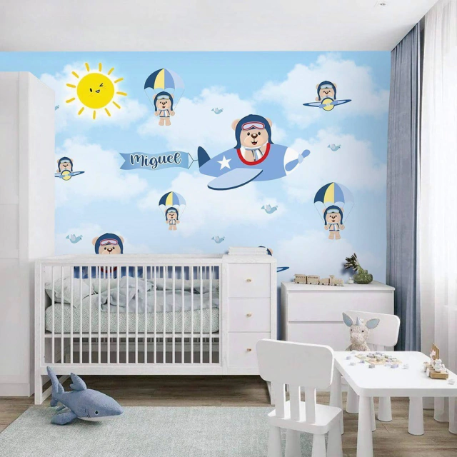 decoração rústica urso aviador