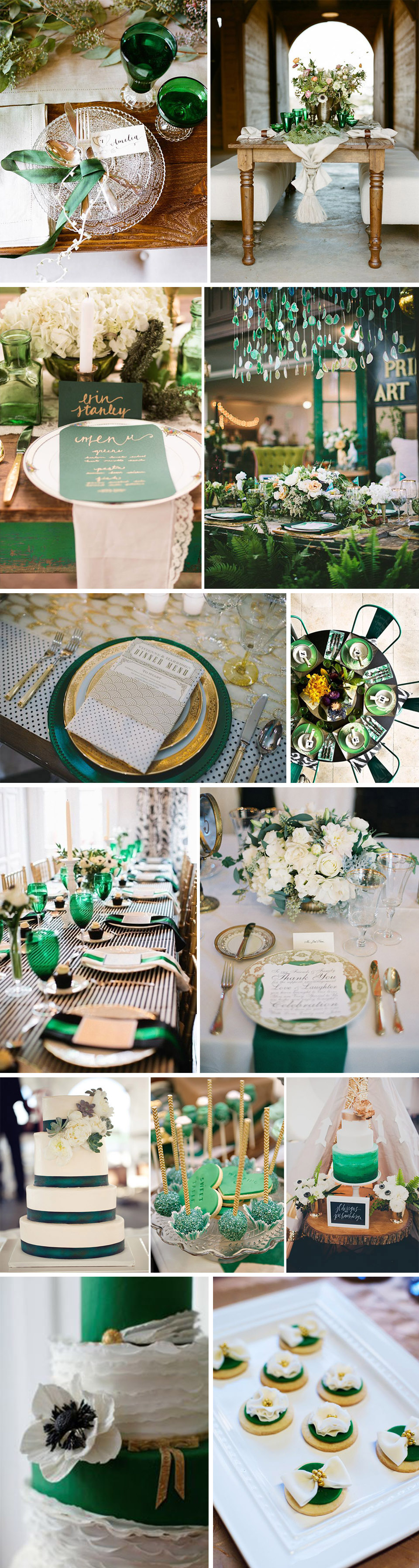 ideias decoração verde esmeralda