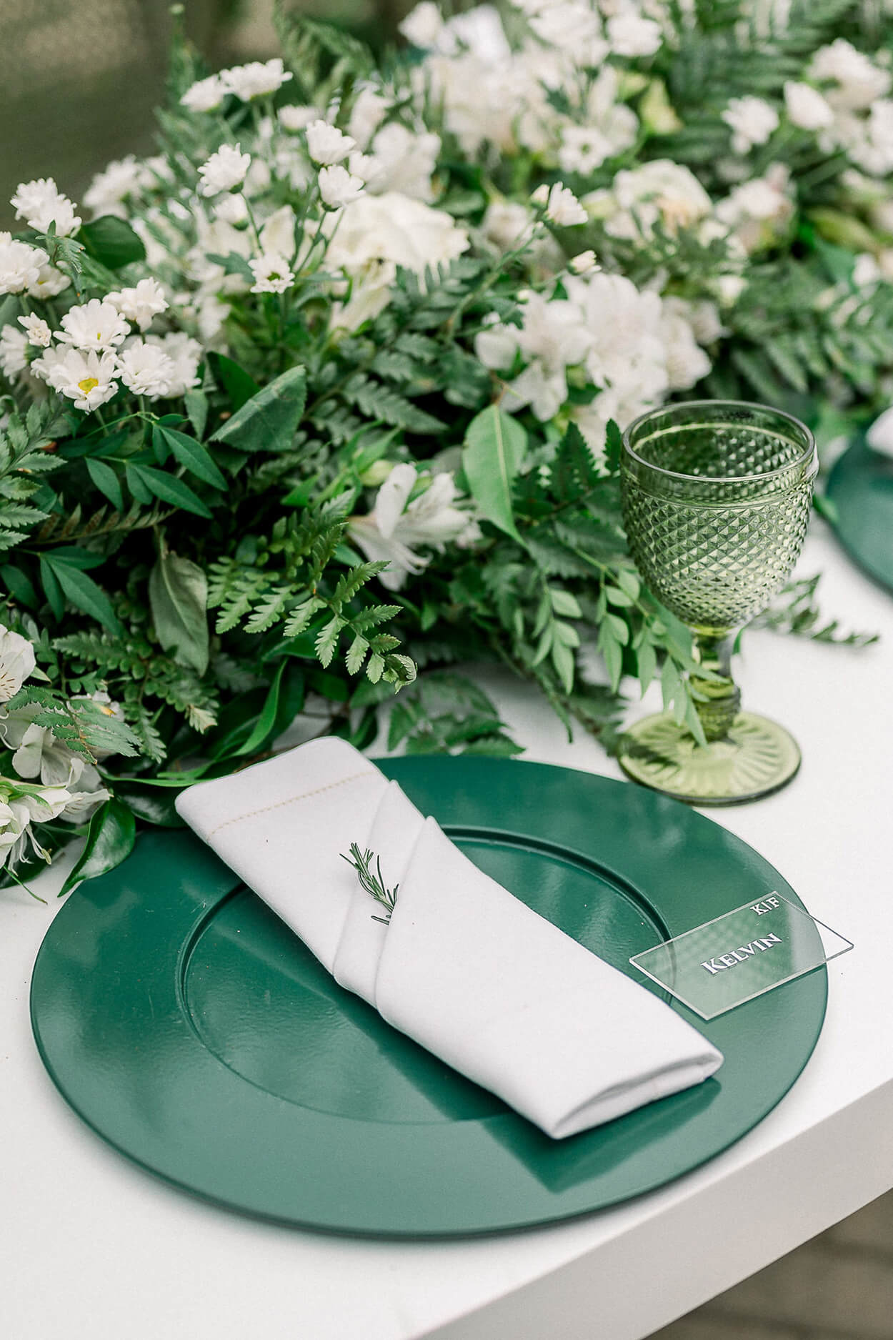 tons de verde para decoração