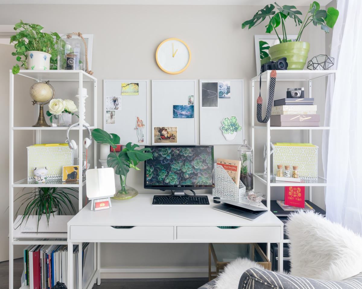 decoração minimalista escritório