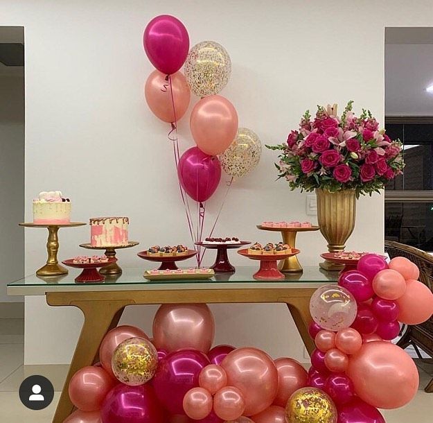 decoração de mesa de aniversário simples